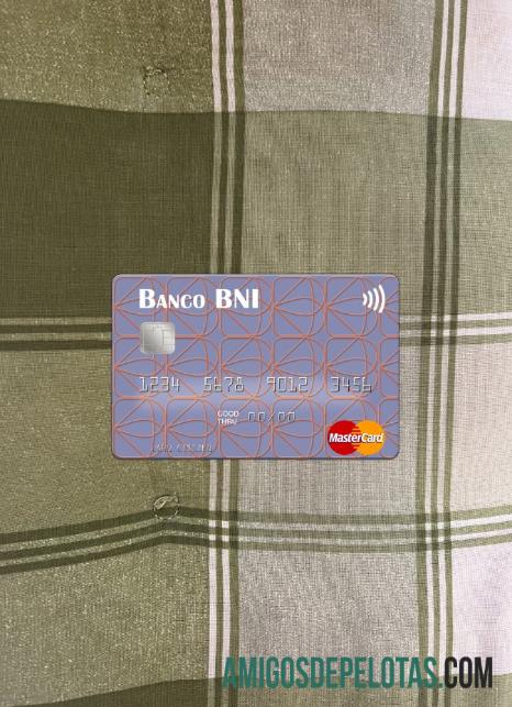 Angola Banco De Negócios Internacional Mastercard Photolook Front exemplo real